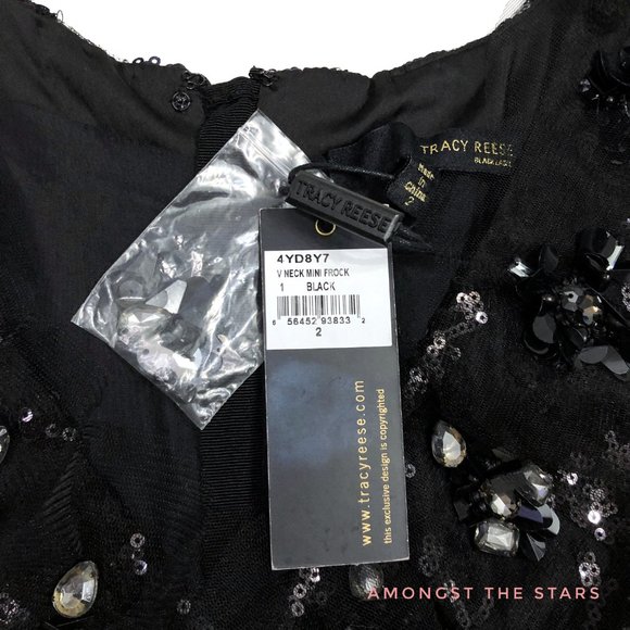 Tracy Reese Embellished Sequin Mini Frock Dress - Picture 7 of 12